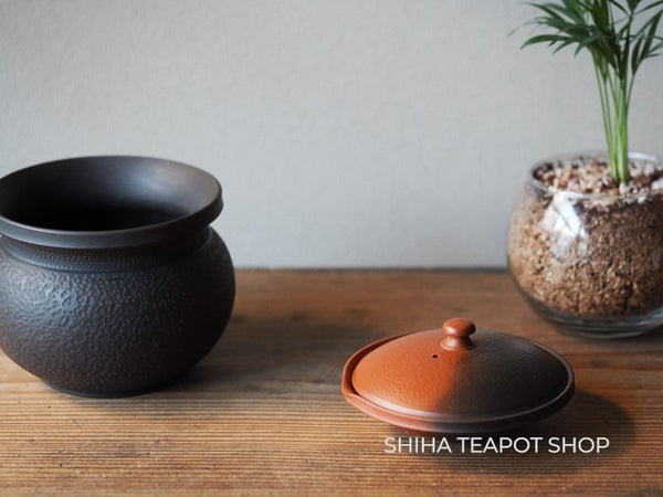MURATA YOSHIKI  Black & Red SHIBO Shiboridashi Teapot #71 益規絞出