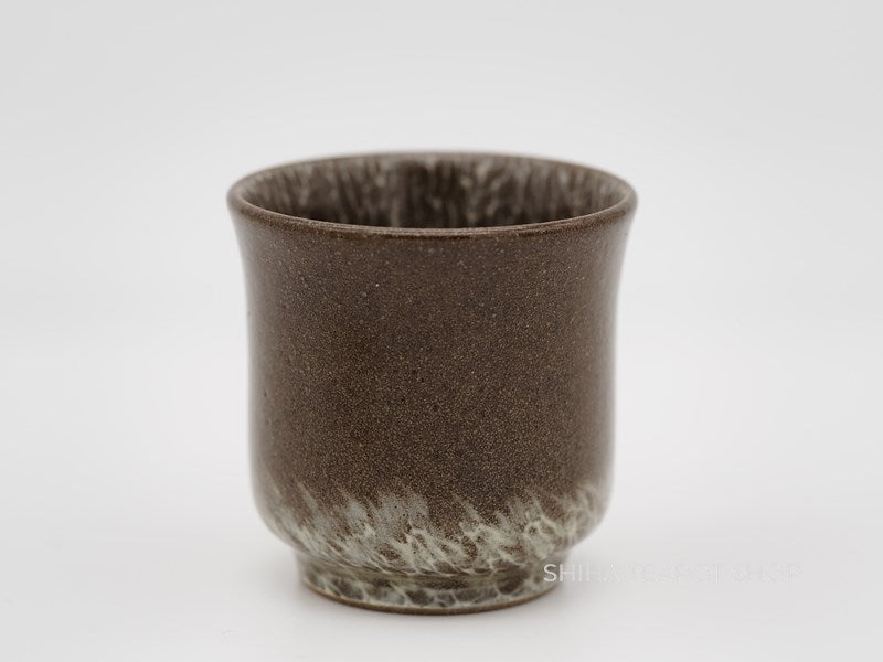 Hand-paint Egret Small Cup, Yokoishi Gagyu of Utsutsugawa-yaki  GG30 現川焼臥牛窯