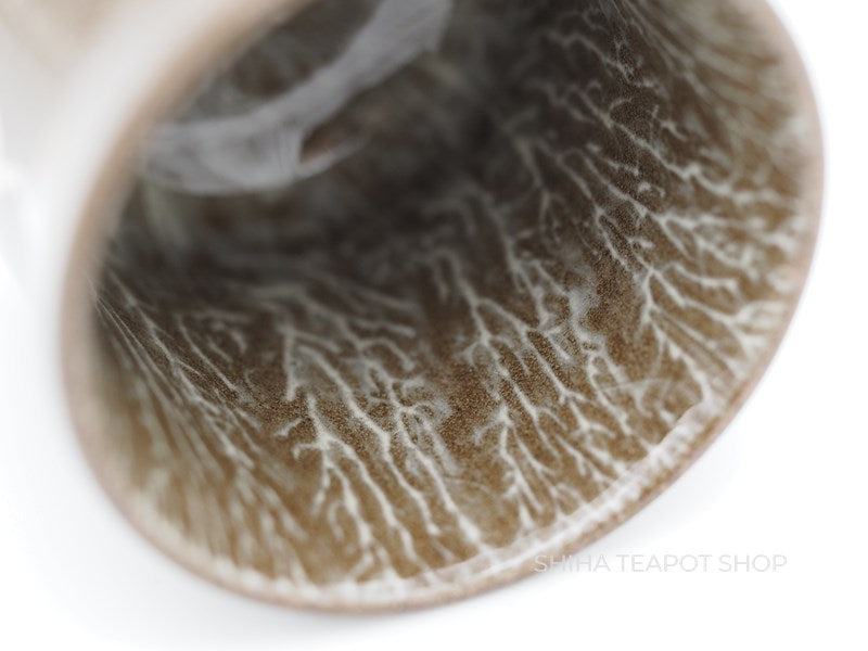Hand-paint Egret Small Cup, Yokoishi Gagyu of Utsutsugawa-yaki  GG30 現川焼臥牛窯