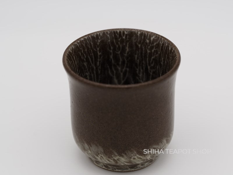 Hand-paint Egret Small Cup, Yokoishi Gagyu of Utsutsugawa-yaki  GG30 現川焼臥牛窯
