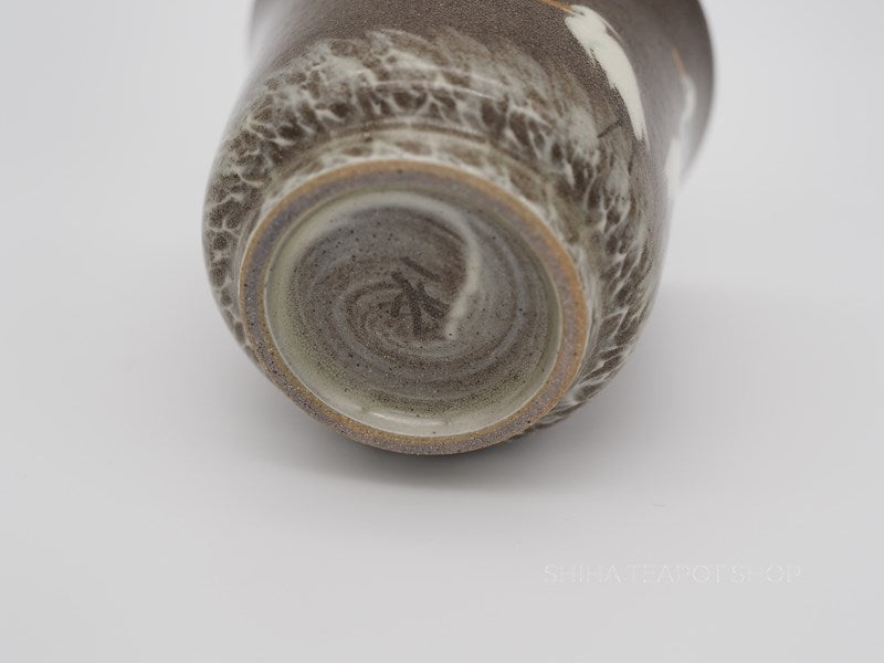 Hand-paint Egret Small Cup, Yokoishi Gagyu of Utsutsugawa-yaki  GG30 現川焼臥牛窯