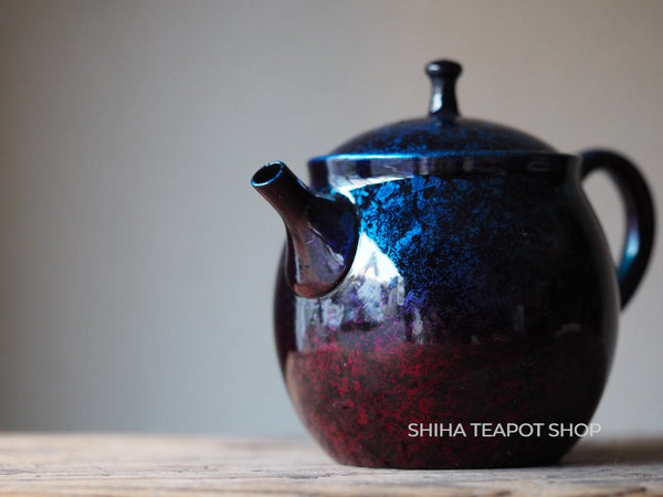 SHORYU Blue Dew Japan Tokoname Ceramic Kyusu Teapot (Inside-unglazed) SR95