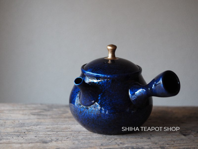 SHORYU Blue Dew Japan Tokoname Ceramic Kyusu Side-handle SR90 (Inside-unglazed) 昭龍