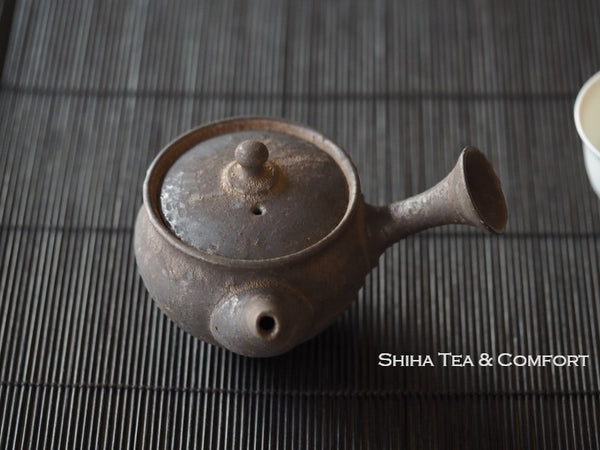 Junzo Black-Gold Small Tokoame Kyusu Teapot 常滑淳蔵 Made in Japan