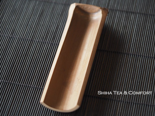 Senchado Tea Measure Bamboo Spoon Sago Used 50 years 茶則茶合二手