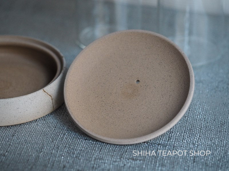【Left Hand】JINSHU Flat White Mogake Seaweed Tokoname Kyusu Teapot 甚秋藻掛 JN27