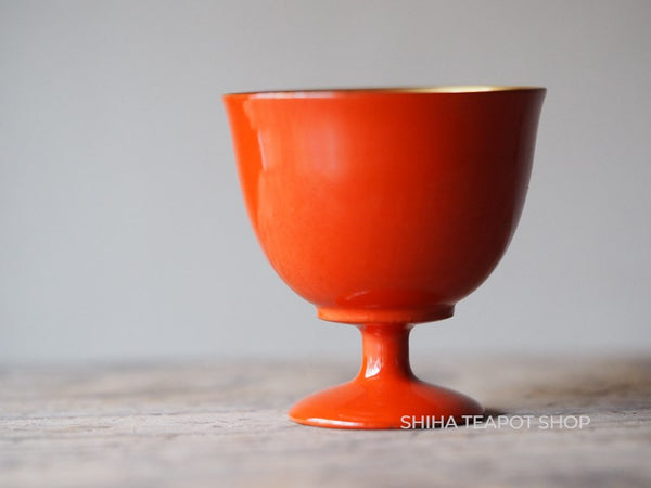 Vintage Gold Fish Red Gold Lacquer Small Cup