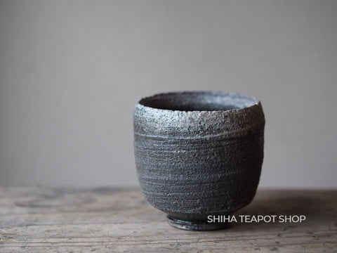 Wood Fired SUZU Ware Shinohara Takashi Black&Ash Cup 珠洲柴焼 SN22
