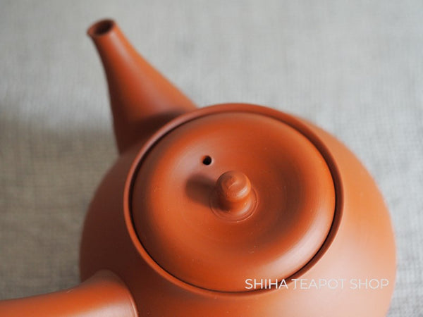Koie Hiroshi (Reiko) Silky Red Clay Kyusu Teapot & Cup Set- Shiha Original 玲光朱泥 KH01S