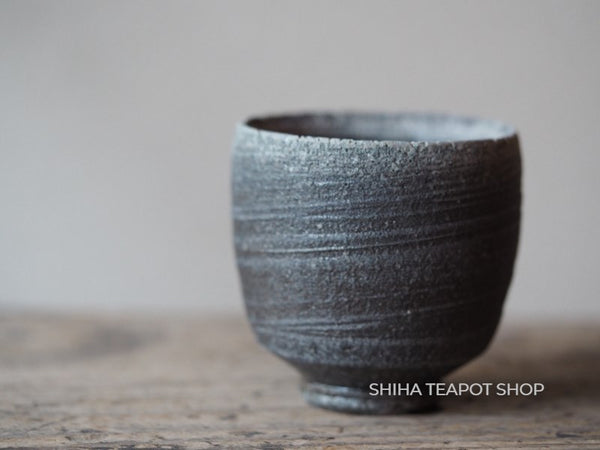 Wood Fired SUZU Ware Shinohara Takashi Black&Ash Cup 珠洲柴焼 SN29