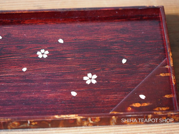 Japan Akita Cherry Bark Tray Set Sakura Pink