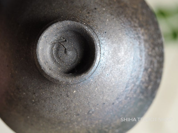 Japan SUZU-yaki Black Ceramic Pair Cups
