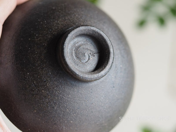 Japan SUZU-yaki Black Ceramic Pair Cups