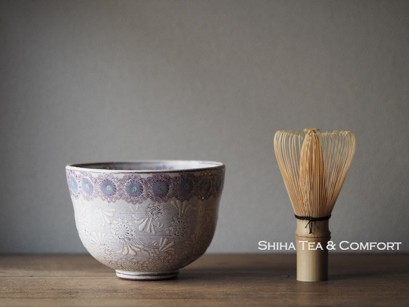 Matcha Bowl Toraku Proper Japanese Tea Ceremony Chawan Mishima 抹茶碗