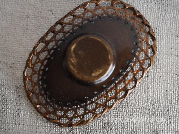 Bronze Metal Woven Coaster (Used)