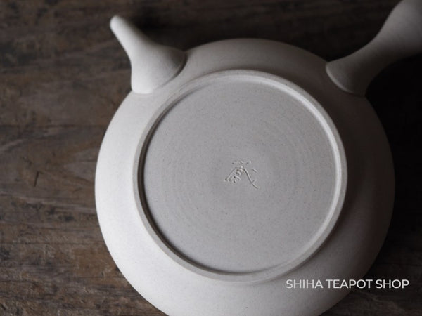 Maekawa Junzo - Zero Saturation White body Flat Teapot Set 淳蔵 （Made in Tokoname Japan）