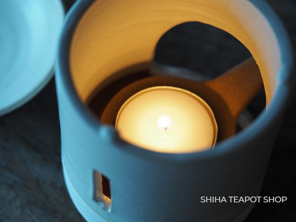 Ceramic Tea Leave Toast Aroma Stand (Incense burner) White