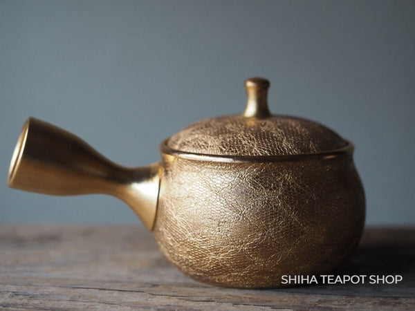 Shoryu Golden Mesh Art Kyusu Teapot (Japan Tokoname Ceramic Kyusu) GL31