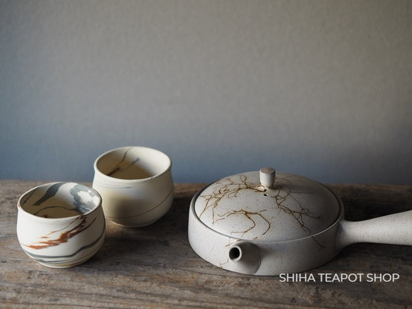 [Side Order Item] Kenji White Clay Small Teacup Mix Clay