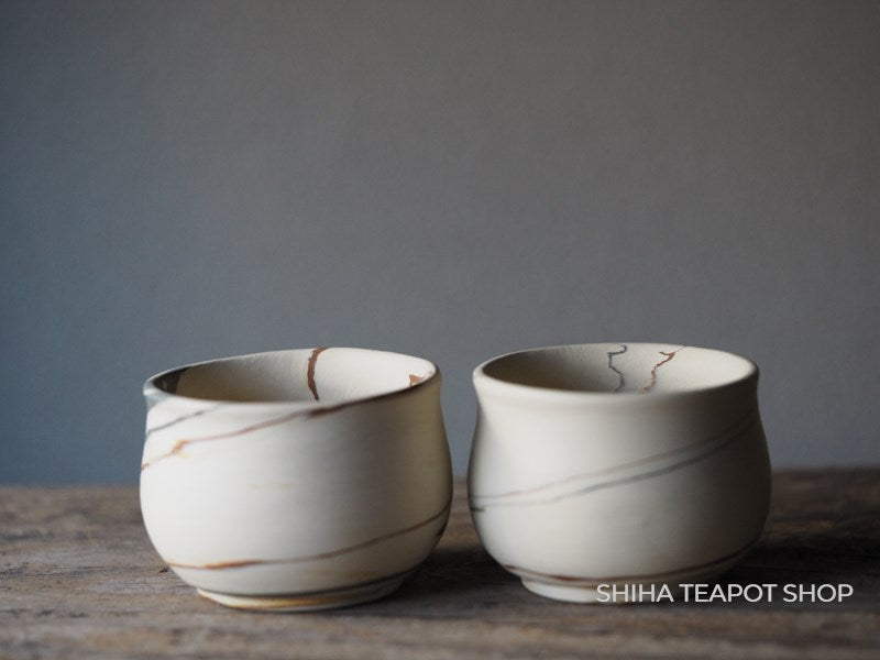 [Side Order Item] Kenji White Clay Small Teacup Mix Clay