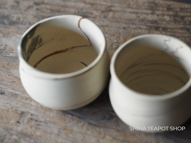 [Side Order Item] Kenji White Clay Small Teacup Mix Clay