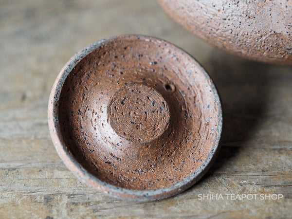 Shimizu Hokujo Mokage Nanban-Textured Reddish Brown Clay Teapot HK22 清水北條