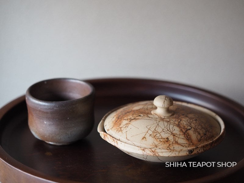 MURATA YOSHIKI Mogake Flat Shiboridashi Teapot 益規 YS10 – SHIHA