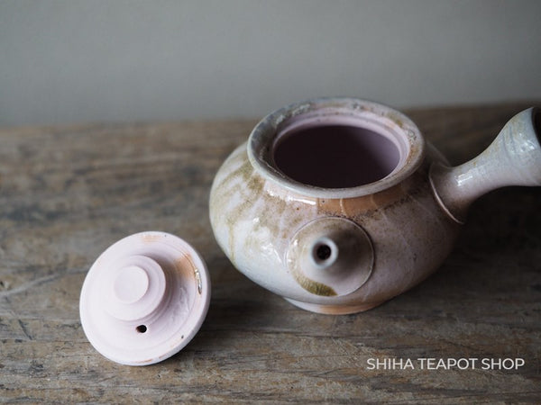 SHIRAIWA TAISUKE  Pink Jewel Wood-fired Small Kyusu Teapot 白岩大佑 SW03