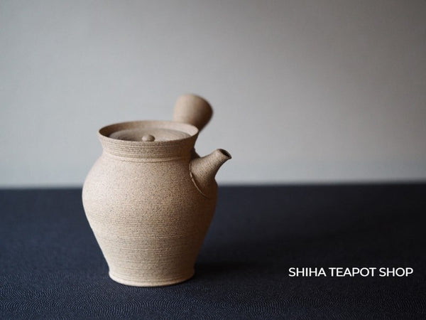 Master KONISHI YOHEI White Clay Lines Teapot, Tokoname 小西洋平 YH23