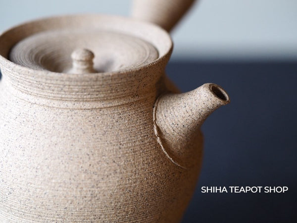 Master KONISHI YOHEI White Clay Lines Teapot, Tokoname 小西洋平 YH23