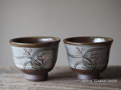 Banko flower Wabi-Sabi Sencha Cup Set 万古 5pcs