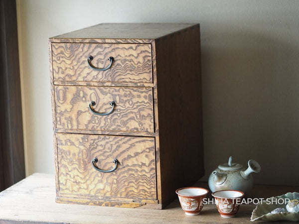 Japanese Antique Wood Drawer / Tool Box / Tea Ware box (Used)