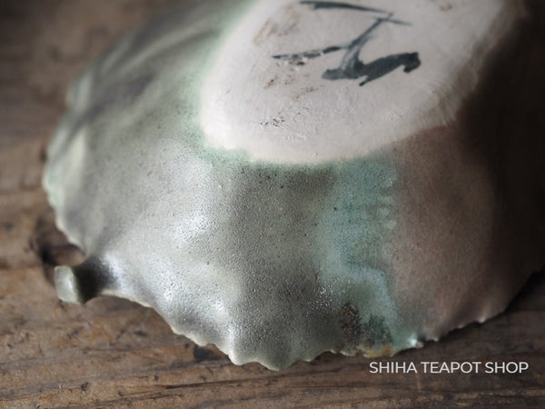 Japan Antique Ceramic Plate Dish Gradation Leaf