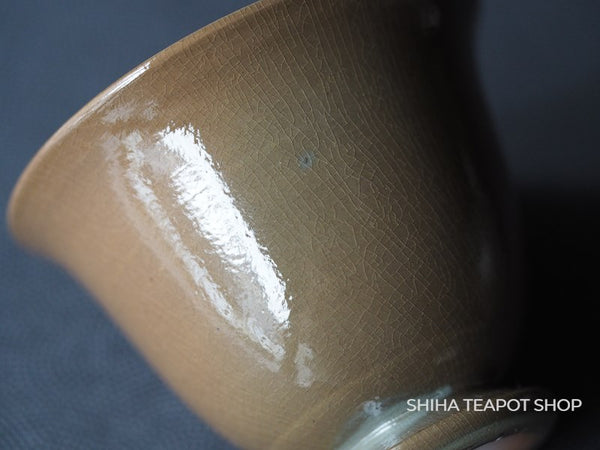 Bizen Salt Glaze 2 tone Cup Rakuzan Fujiwara Kou 藤原康 （Made in Bizen Japan）