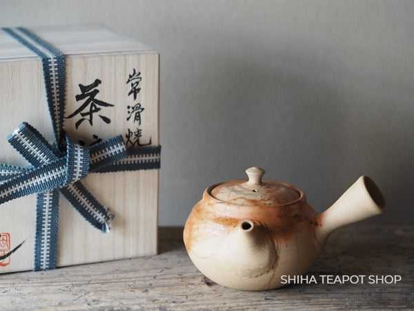 HAKUSAN Old Tokoname Clay Seaweed Sencha Small Kyusu Teapot H16 （Made in Tokoname Japan）