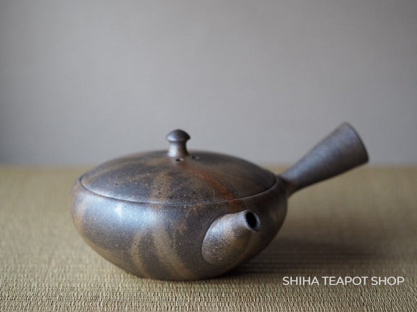 YOKEI MIZUNO Flat Hidasuki Fire Line Teapot 陽景緋襷