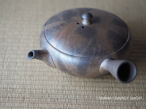 YOKEI MIZUNO Flat Hidasuki Fire Line Teapot 陽景緋襷