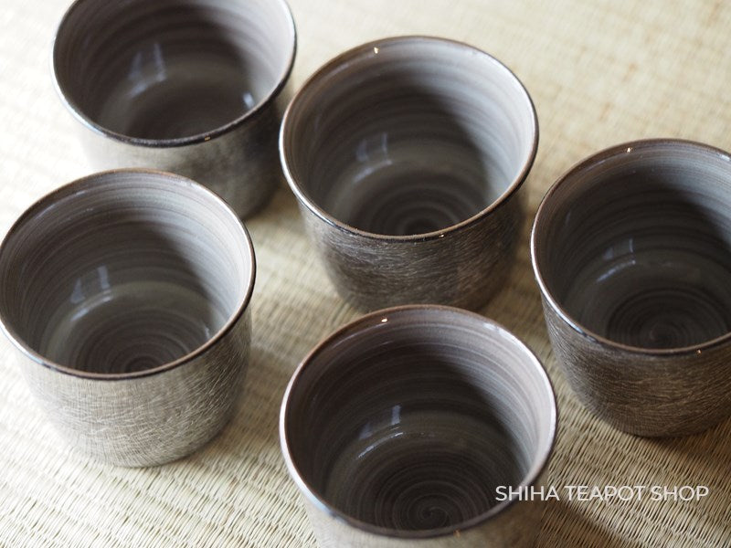 Yokoishi Gagyu White Clay Brushing Ceramic Cup Set 横石臥牛