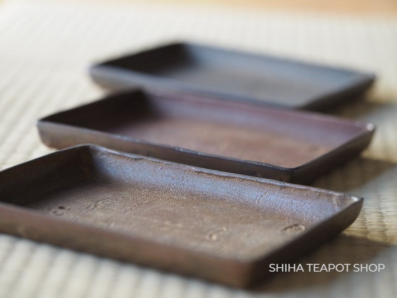 Antique Aida Tomiyasu Bronze 3 color Sweets Plate Tray （Year 1957)