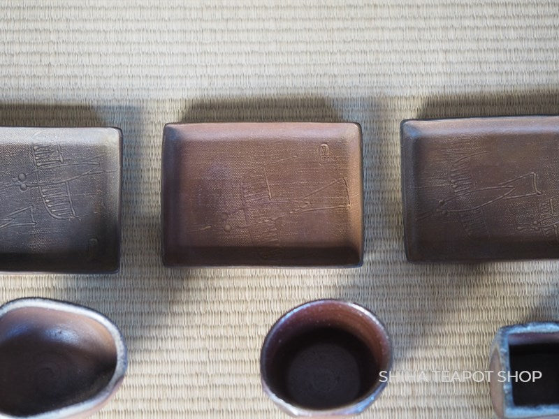 Antique Aida Tomiyasu Bronze 3 color Sweets Plate Tray （Year 1957)