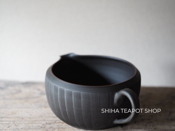 Reiko Silky Black Teapot + Yuzamashi  Black Set