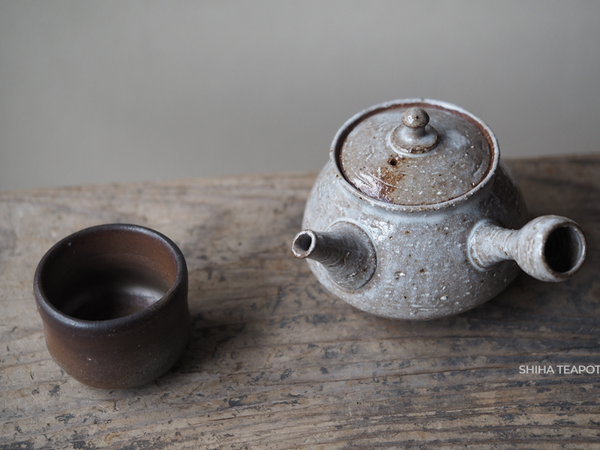 Maekawa Junzo Glazed Rough Clay Glazed Teapot 淳蔵粗陶 JU8 （Made in Tokoname Japan）