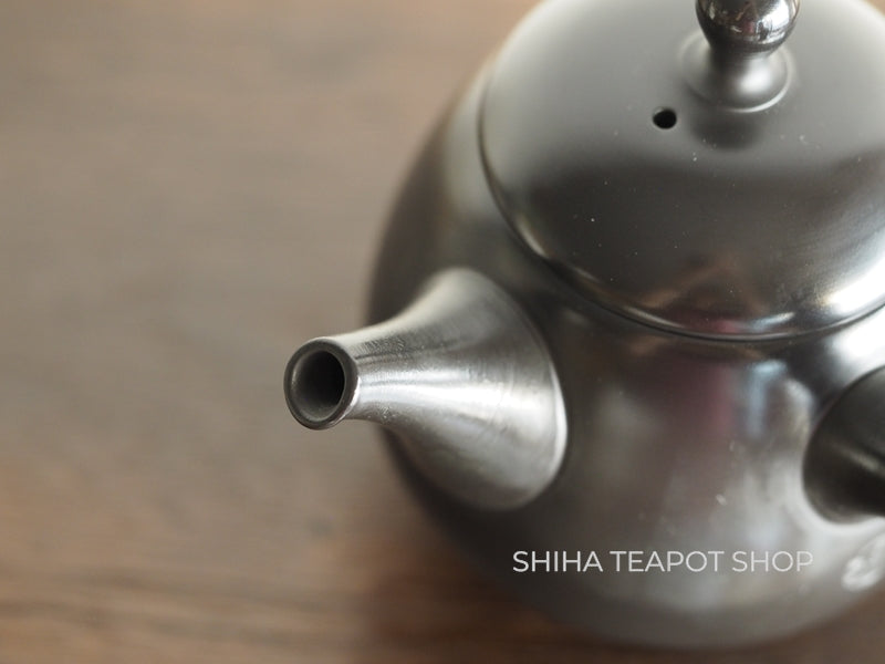 Yoshikawa Setsudo Red Clay Smoked Black Minimal Tokoname Kyusu Teapot 雪堂 YS10