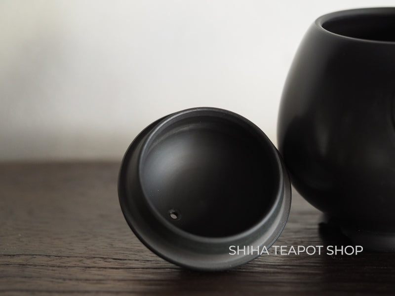 Yoshikawa Setsudo Red Clay Smoked Black Minimal Tokoname Kyusu Teapot 雪堂 YS10