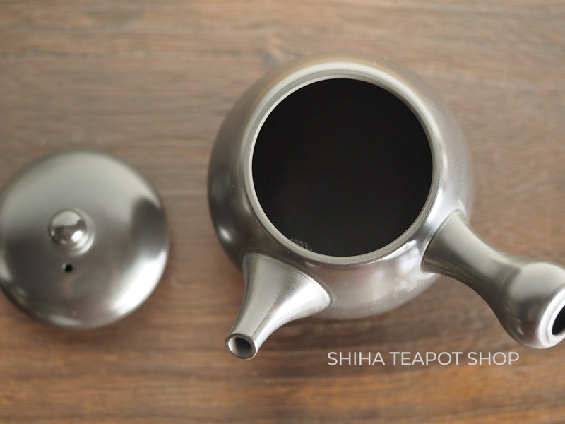 Yoshikawa Setsudo Red Clay Smoked Black Minimal Tokoname Kyusu Teapot 雪堂 YS10