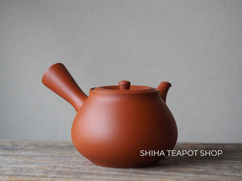 Koie Hiroshi (Reiko) Silky Red Clay Kyusu Teapot - Shiha Original 玲光朱泥 RK01