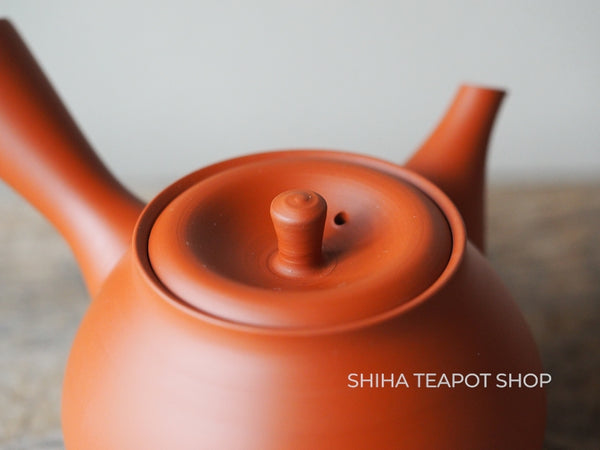 Koie Hiroshi (Reiko) Silky Red Clay Kyusu Teapot - Shiha Original 玲光朱泥 RK01