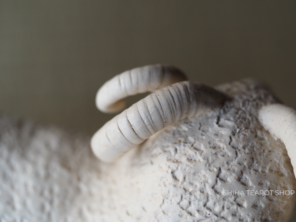 Beautiful White Clay Ceramic Sheep Object