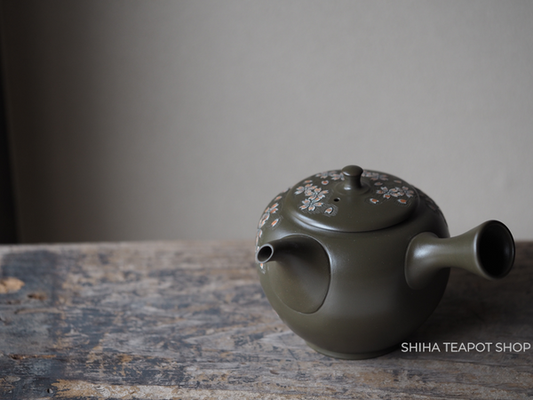 SHUNEN Double Wall Lacy Sakura Tokoname Kyusu Teapot SH57 二代舜園 （Made in Tokoname Japan）