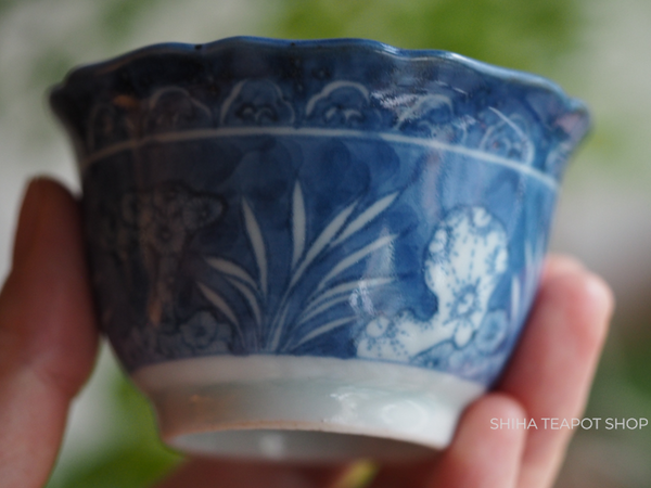 Japan Vintage Blue & White Plant Cups / Small Bowl